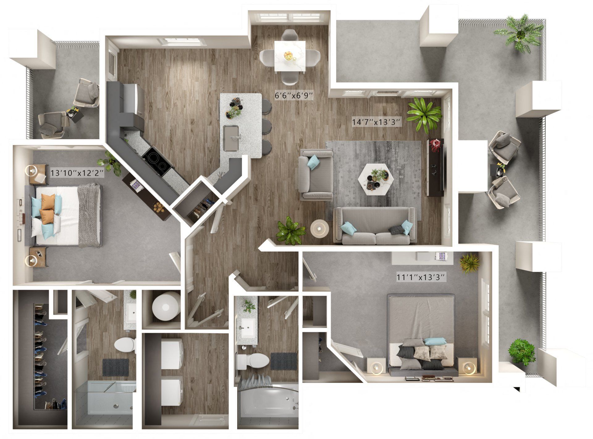 Lower Rosemont with Garage floor plan